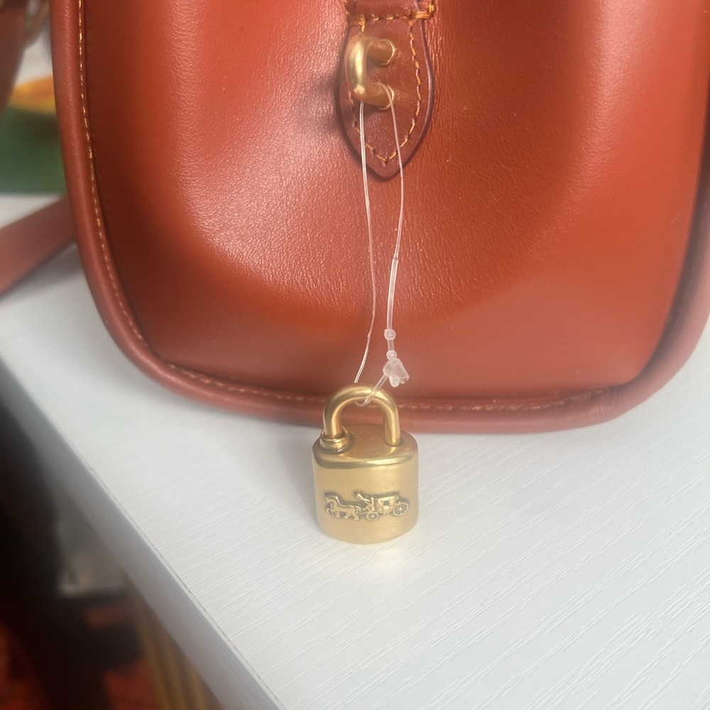 Coach Leather & Canvas Signature Satchel (includes the shoulder strap) - Picture 9 of 14
